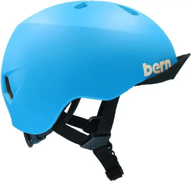 Alt view image 2 of 2 - Bern Unlimited Nino ABS Adjustable Cycling Helmet for Kids, Matte Blue, Size S/M