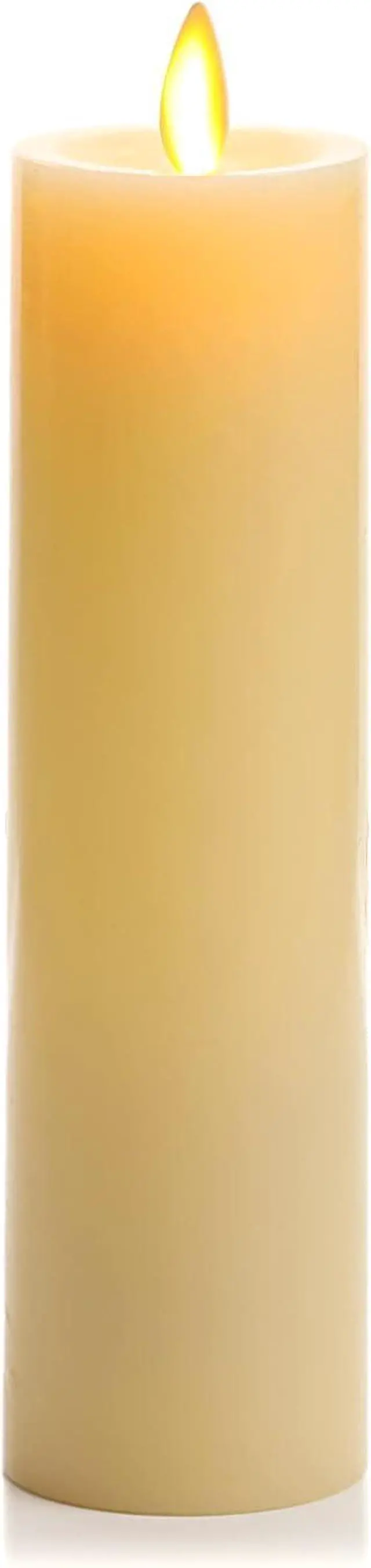 Main image of Luminara Classic Slim Flameless Indoor LED Candle for Decor - 2" x 7.9", Yellow