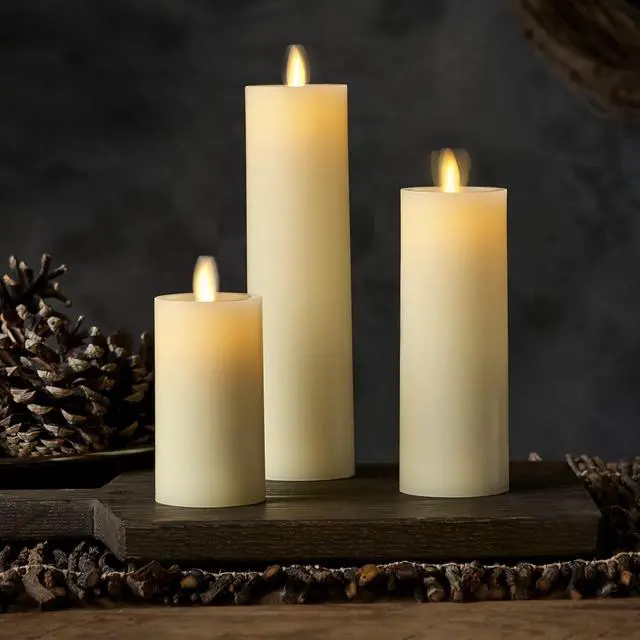 Alt view image 2 of 2 - Luminara Classic Slim Flameless Indoor LED Candle for Decor - 2" x 7.9", Yellow