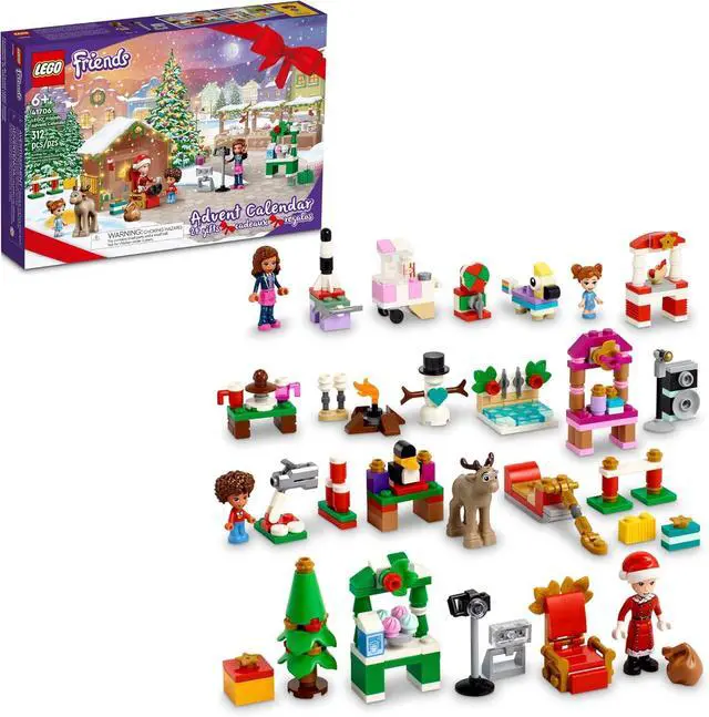 Main image of LEGO Friends 2022 Advent Calendar Plastic Building Toy Set for Kids - 312 Pieces