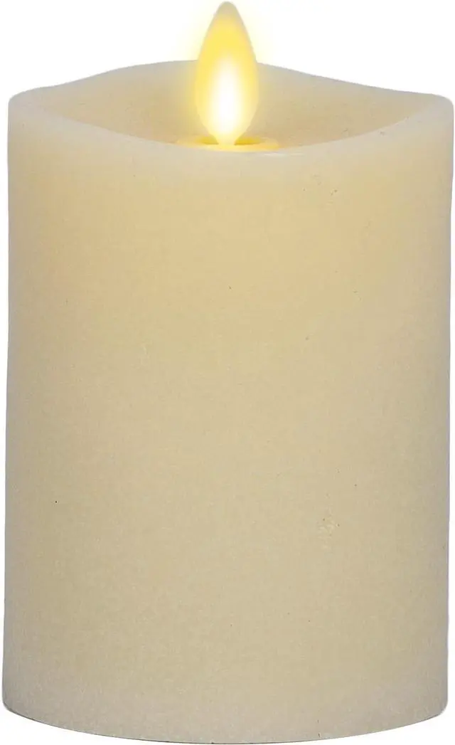 Main image of Luminara Flameless Battery Operated Flickering Pillar Candles, Pack of 1-3x4.5