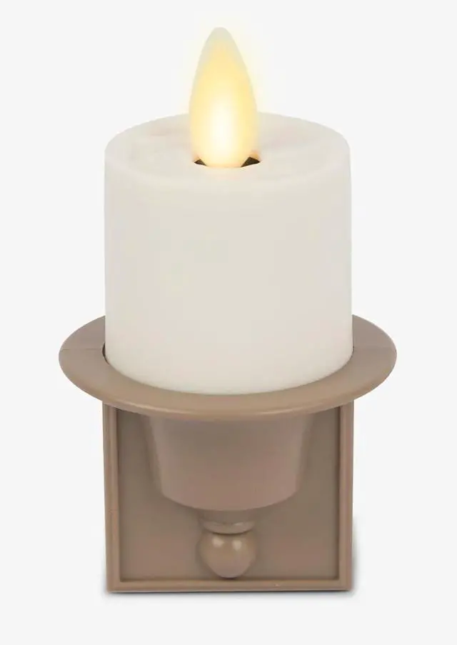 Main image of Luminara Nightlight Flameless Indoor LED Candle w/ Dusk Dawn Sensor - Warm Taupe