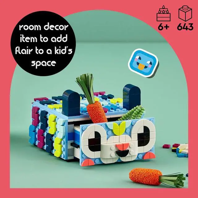 Alt view image 2 of 2 - LEGO DOTS Creative Animal Drawer Building Toy for 6+ Age Boys/Girls - Multicolor