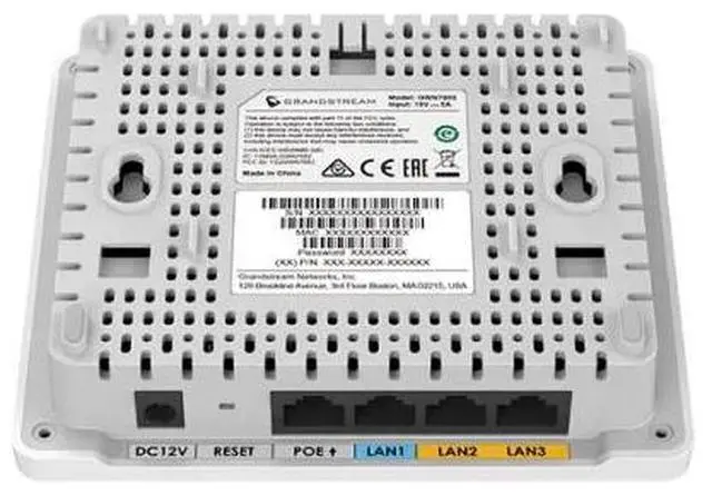 Alt view image 2 of 2 - Grandstream GWN7604 AX3000 Wi-Fi 6 Access Point 4x Gigabit PoE 256 Client, White