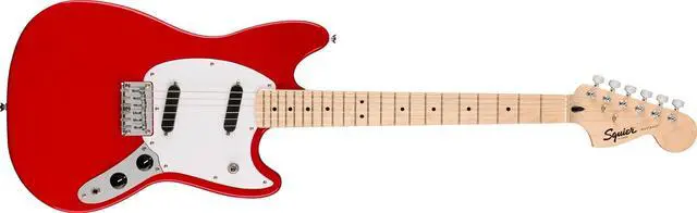Main image of Fender Sonic Mustang Poplar Maple Wood 6-Strings Solid-Body Electric Guitar, Red