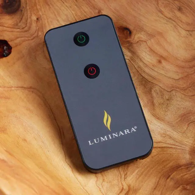 Alt view image 2 of 2 - Luminara Real-Flame Effect Infrared Flameless LED Candle, Button Control - Black