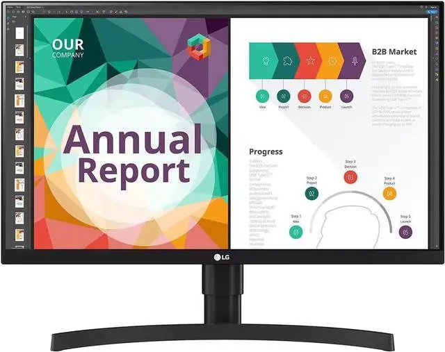 Alt view image 18 of 19 - LG 27" IPS UHD Monitor 5 ms FreeSync (AMD Adaptive Sync) sRGB 99% (CIE1931) Flat Panel 27BN85UN-B