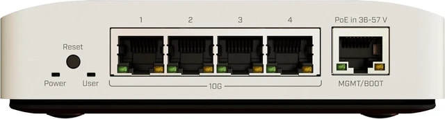 Alt view image 2 of 2 - MikroTik CRS304-4XG-IN 10 Gigabit Ethernet Switch with 4X Ports - 28 Volts