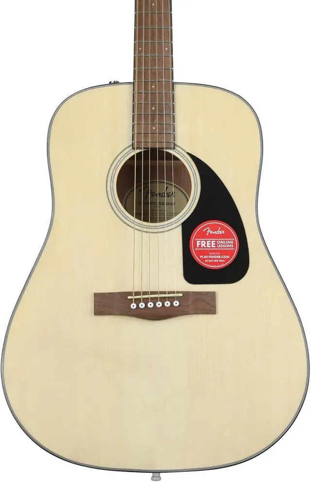 Alt view image 2 of 2 - Fender CD-60 Dreadnought V3 Acoustic Guitar, with 2-Year Warranty, Natural, with Case
