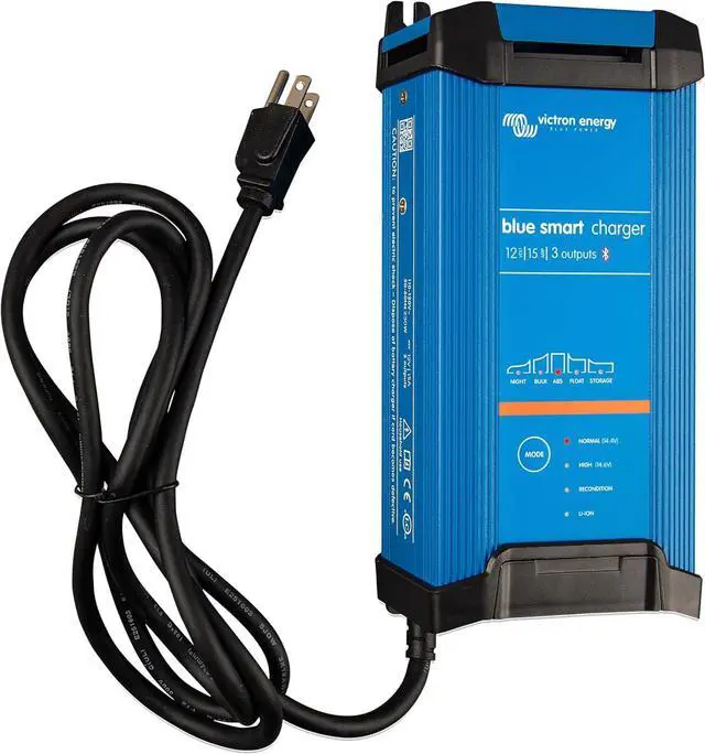 Alt view image 2 of 3 - Victron Blue Smart IP22 12VDC 15A 3 Bank 120V Charger - Dry Mount