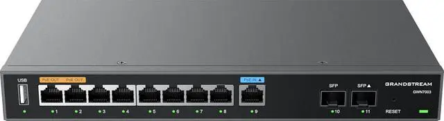 Alt view image 4 of 4 - Grandstream Multi-WAN Gigabit VPN Wired Router, 9 x GigE, 2 x SFP GWN7003 (NEW, late-July)