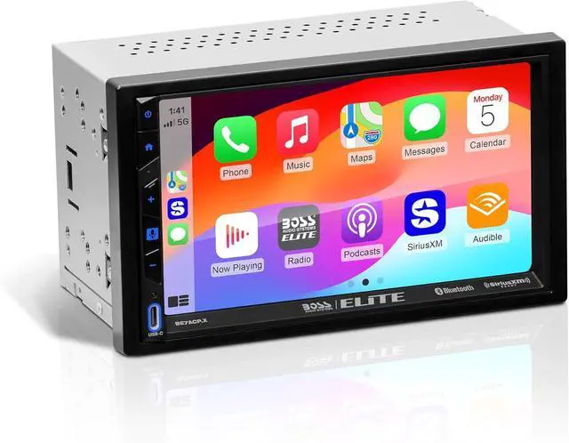 Alt view image 5 of 6 - BOSS BE7ACP.X Double-DIN 7" Digital Multimedia Receiver and Carplay/Android Auto