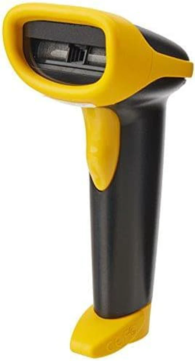 Alt view image 2 of 2 - Wasp WWS550I Freedom Cordless Barcode Scanner - 635 nm - 230 Scan Per Second - Wireless - Yellow, Black