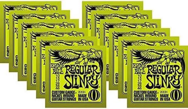 Alt view image 3 of 13 - Ernie Ball 2221 Nickel Slinky Lime Guitar Strings - Buy 10, Get 2 Free