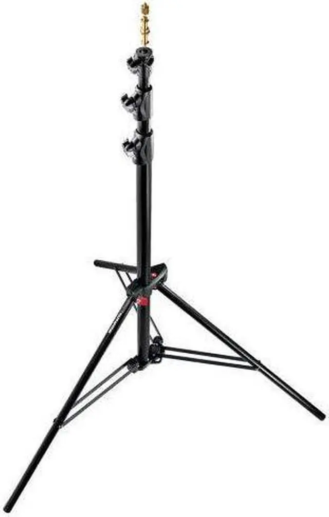 Alt view image 9 of 13 - Manfrotto 1005BAC 107" Air Cushioned Aluminum Ranker Light Stand with 3-Sections & 2 Risers, Black