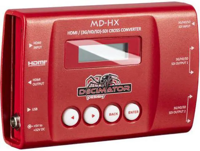 Alt view image 5 of 20 - Decimator DD-HX HDMI & SDI Cross Converter with Scaling & Frame Rate Conversion
