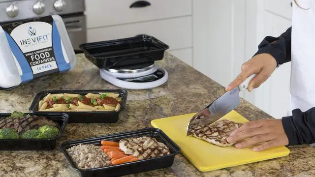 Alt view image 3 of 4 - INEVIFIT Meal Prep Single Compartment BPA FREE, Premium Food Storage Containers, Durable & Reusable, 28 oz. Stackable 10 Pack, Microwaveable & Dishwasher Safe, Leak Resistant Bento Lunch Box