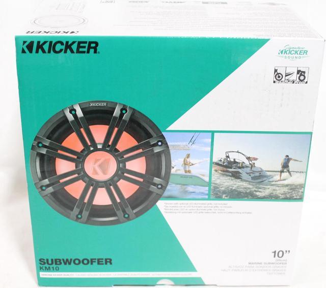 Kicker KM10 10-inch (25cm) Weather-Proof Subwoofer for Enclosures, 2-Ohm