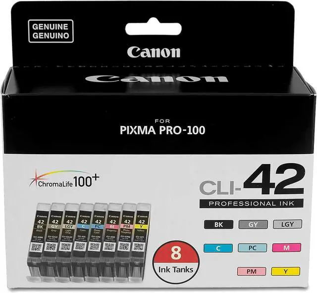 Alt view image 7 of 19 - Canon 6384B007 CLI-42 Ink Cartridge Black/Color