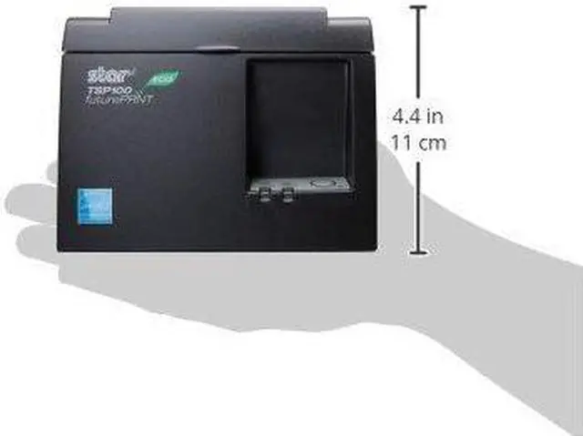 Alt view image 3 of 3 - Star MicronicsTSP143IIU GRY US ECO - Thermal Receipt Printer - Cutter - USB - Gray - Internal Power Supply and Cable Included