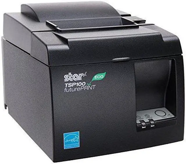 Alt view image 2 of 3 - Star MicronicsTSP143IIU GRY US ECO - Thermal Receipt Printer - Cutter - USB - Gray - Internal Power Supply and Cable Included