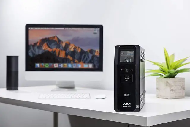 Alt view image 3 of 5 - APC by Schneider Electric Back-UPS Pro BR1500MS 1.5KVA Tower UPS - Tower - 16 Hour Recharge - 120 V AC Input - 120 V AC Output - 10 x NEMA 5-15R