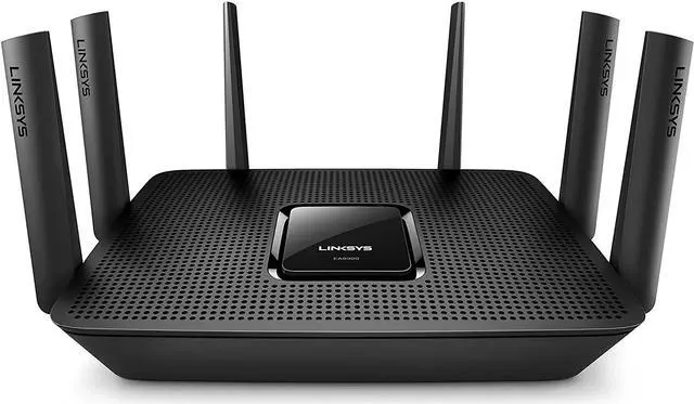 Alt view image 4 of 8 - Linksys Max-Stream EA9300 IEEE 802.11ac Ethernet Wireless Router - 2.40 GHz ISM Band - 5 GHz UNII Band(6 x External) - 4096 Mbit/s Wireless Speed - 4 x Network Port - 1 x Broadband Port - USB - ...