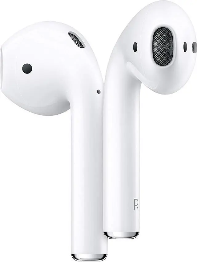 Alt view image 2 of 15 - Apple AirPods 2 White with Wireless Charging Case In Ear Headphones MRXJ2AM/A