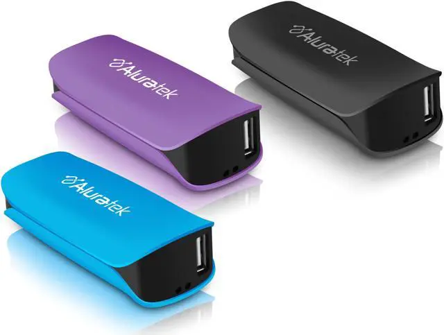 Alt view image 6 of 20 - Aluratek APBL01FV Portable Battery Charger - Violet