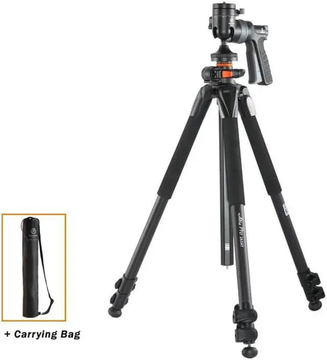Alt view image 17 of 20 - Vanguard Aluminum Tripod Alta Pro 263AT w/ GH 100 Pistol Grip Ball Head,