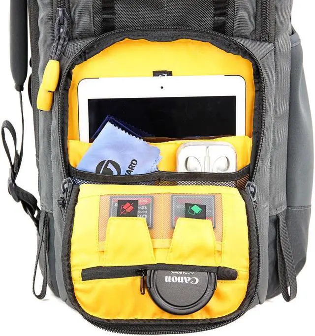 Alt view image 5 of 20 - Vanguard Alta Sky 66 Camera Backpack - Fits Pro DSLR, 600mm f/4 Lens, and More