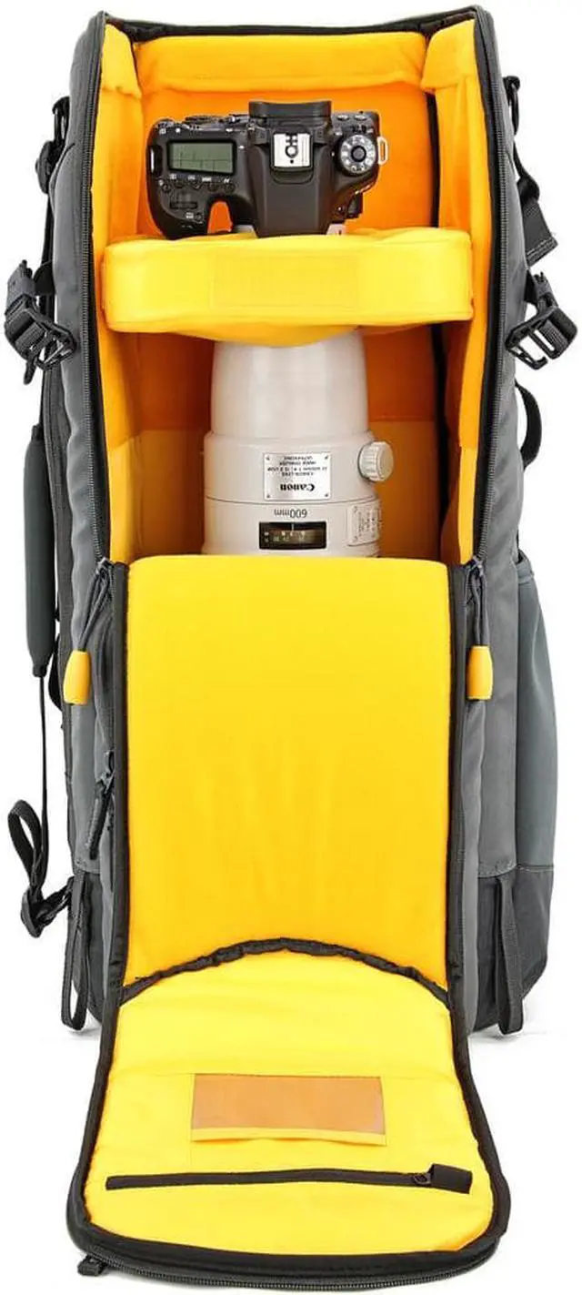 Alt view image 4 of 20 - Vanguard Alta Sky 66 Camera Backpack - Fits Pro DSLR, 600mm f/4 Lens, and More