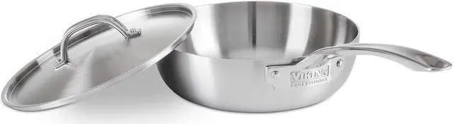 Main image of Viking Professional 5 Ply 3 Qt Saucier with Lid, Satin
