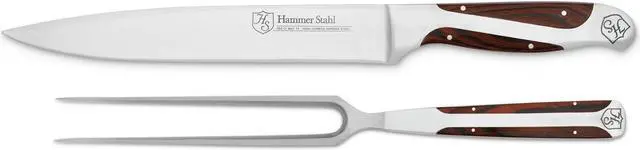 Alt view image 10 of 10 - Hammer Stahl Carving Knife and Fork Set