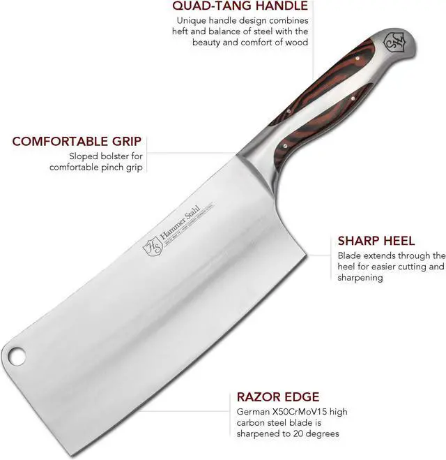 Alt view image 4 of 5 - Hammer Stahl 8'' Cleaver