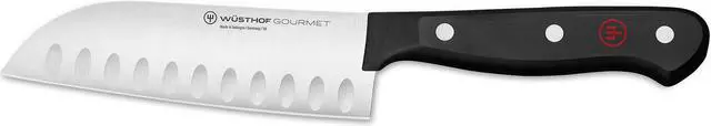 Alt view image 2 of 6 - Wusthof Gourmet 7 Inch Hollow Edge Santoku Knife