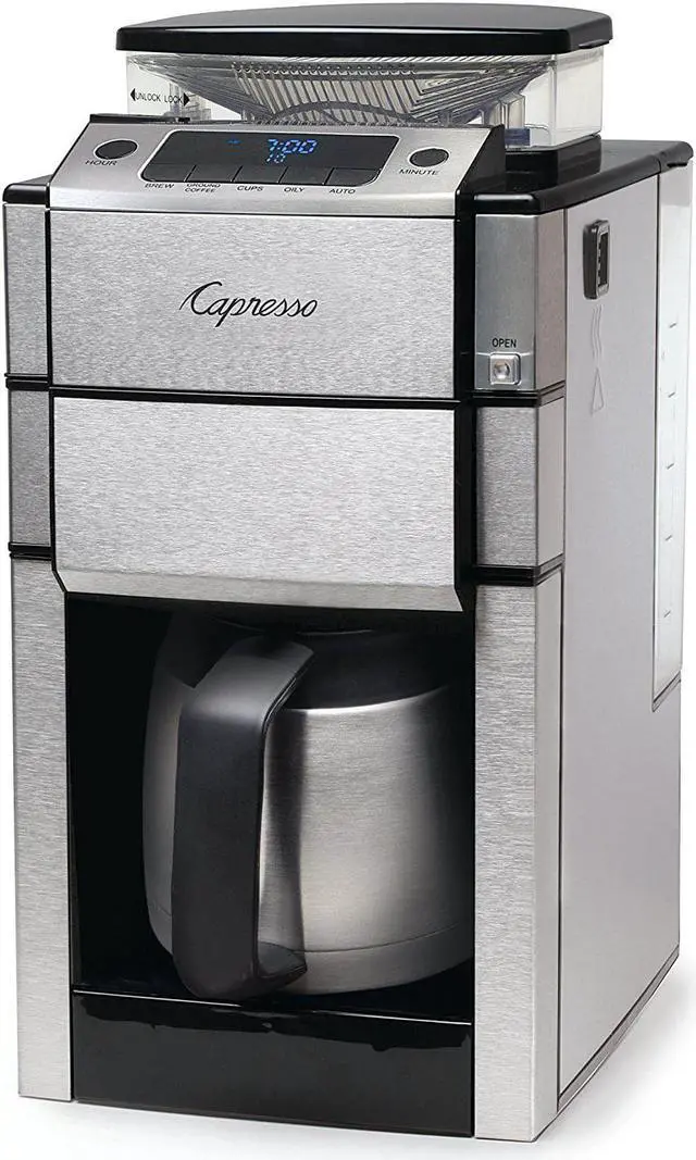 Alt view image 7 of 15 - Capresso 488.05 Team Pro Plus Thermal Carafe Coffee Maker, Silver