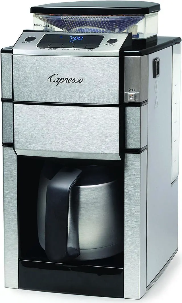 Alt view image 9 of 15 - Capresso 488.05 Team Pro Plus Thermal Carafe Coffee Maker, Silver