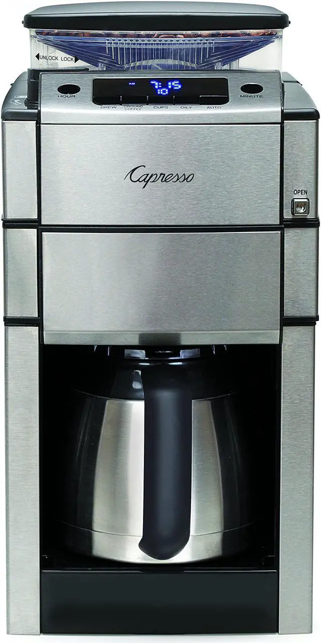 Alt view image 11 of 15 - Capresso 488.05 Team Pro Plus Thermal Carafe Coffee Maker, Silver