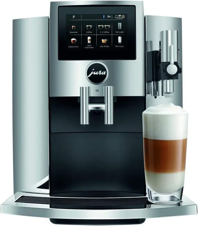 Alt view image 2 of 15 - jura s8 automatic coffee machine, chrome