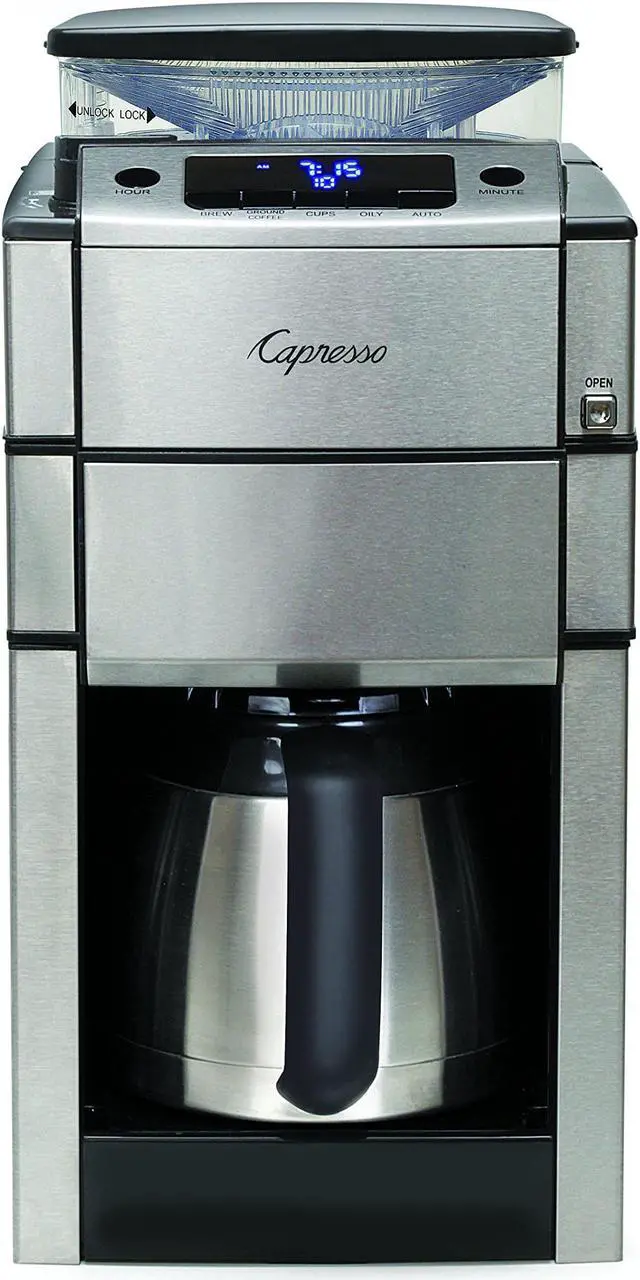Alt view image 10 of 15 - Capresso 488.05 Team Pro Plus Thermal Carafe Coffee Maker, Silver