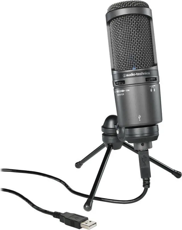 Alt view image 15 of 20 - Audio-Technica AT2020USB+ Cardioid Condenser USB Microphone