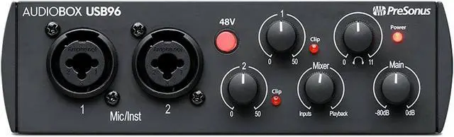 Alt view image 14 of 20 - PreSonus AudioBox 96 USB 2.0 Audio Recording Interface