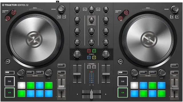Alt view image 5 of 20 - Native Instruments Traktor Kontrol S2 MK3 2-Channel DJ Controller