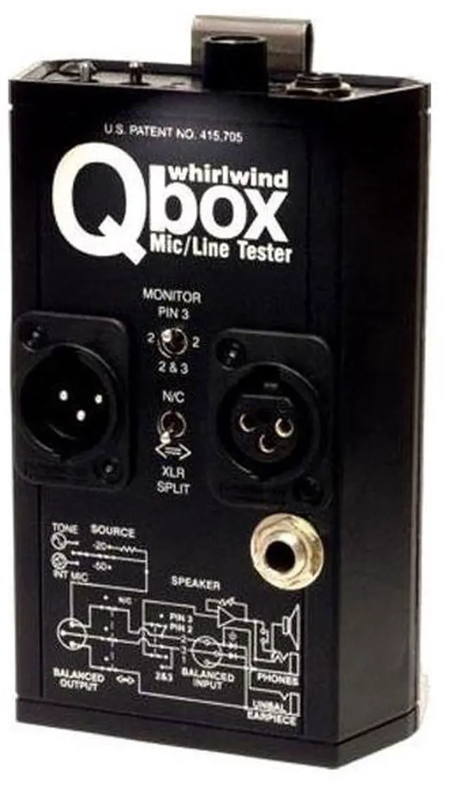Alt view image 6 of 10 - Whirlwind Qbox REV 2 Mic and Line Tester