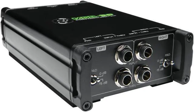 Alt view image 6 of 20 - Mackie MDB-2P M-Series Passive Stereo Direct Box
