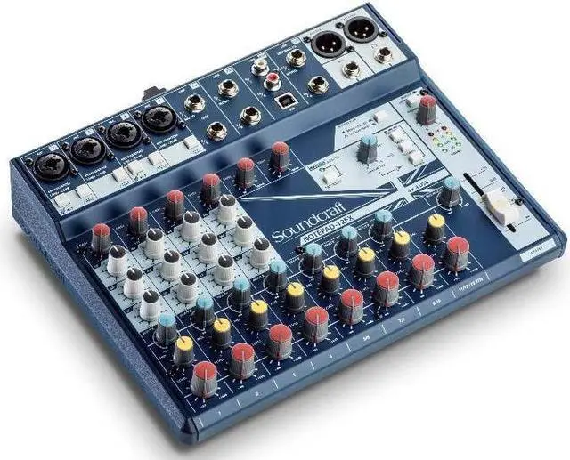 Alt view image 8 of 15 - Soundcraft NOTEPAD-12FX; 12CH DESKTOP MIX MIXER W/ USB, 3 BAND EQ AND LEXICON EFFECTS