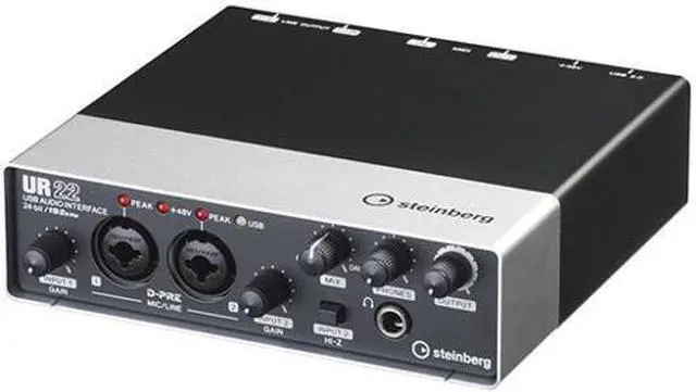Alt view image 7 of 10 - Steinberg UR22 2x2 USB 2.0 Audio Recording Interface with Cubase AI Software