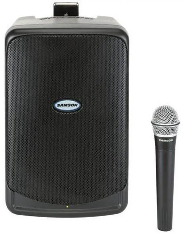 Alt view image 9 of 10 - Samson XP40iw Portable PA System w/ Microphone