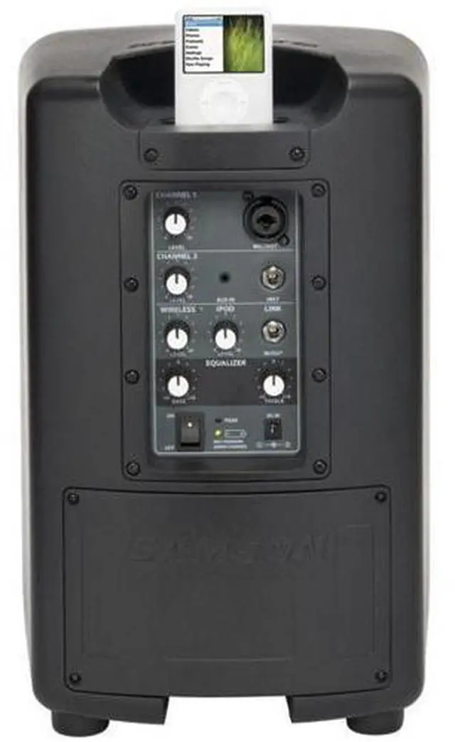 Alt view image 10 of 10 - Samson XP40iw Portable PA System w/ Microphone